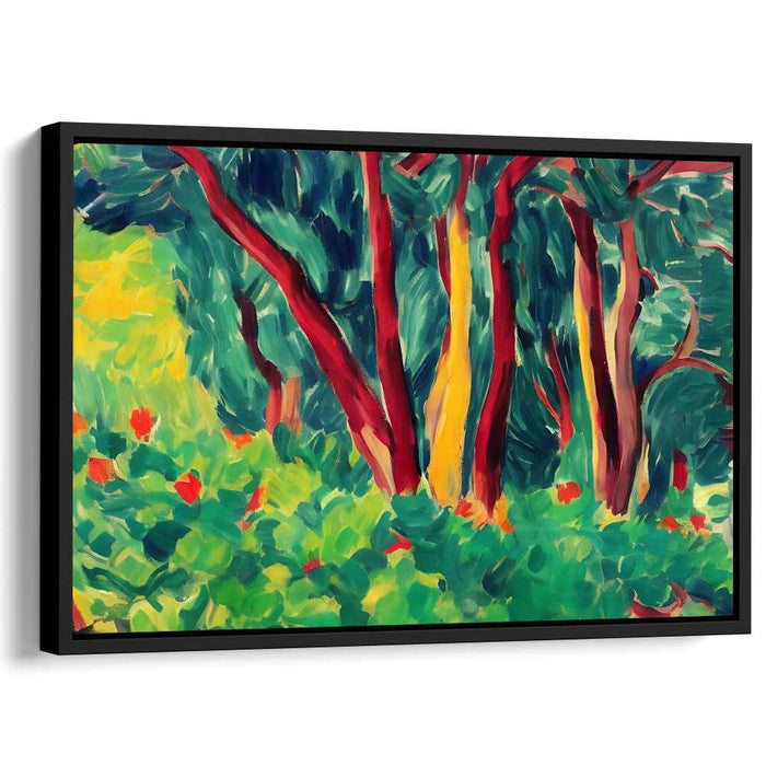 Color Symphony Adventure: A Vivid Expressionist Journey Canvas Art Print