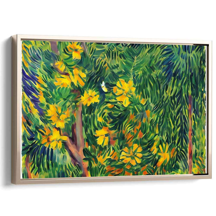 Blooms Beyond Reality: Post-Impressionist Floral Canvas Art Print