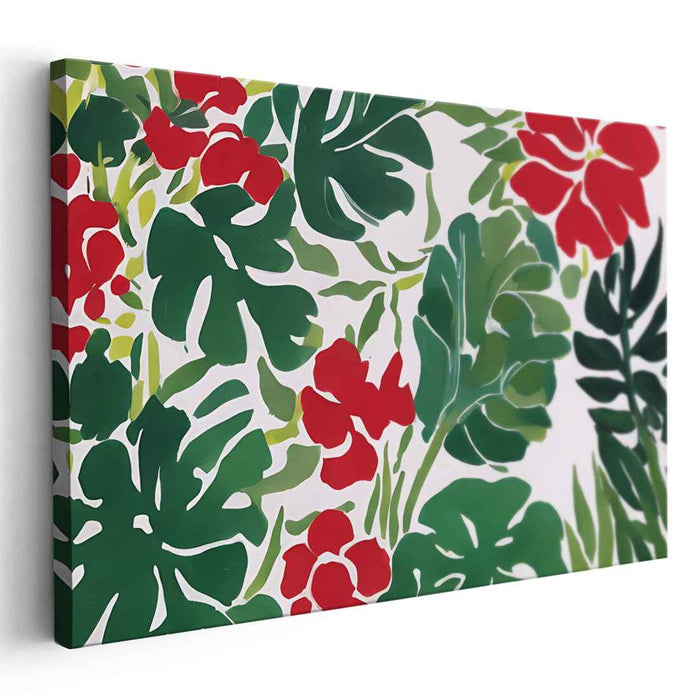 Petals of Illusion: Vivid Floral Canvas Art Print