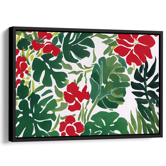 Petals of Illusion: Vivid Floral Canvas Art Print