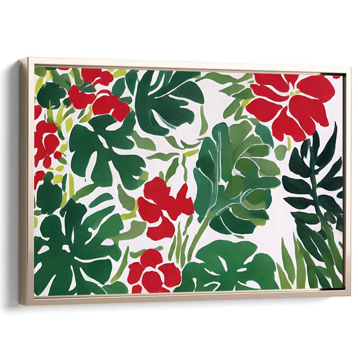 Petals of Illusion: Vivid Floral Canvas Art Print