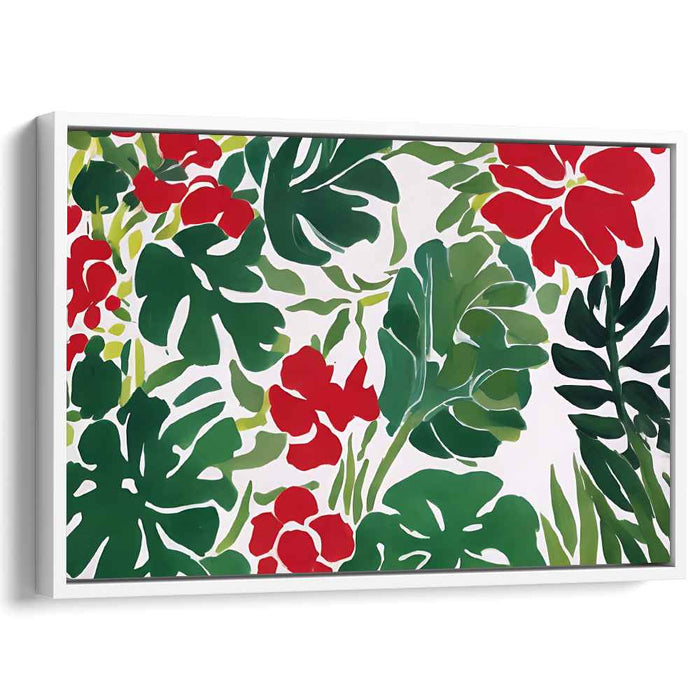 Petals of Illusion: Vivid Floral Canvas Art Print