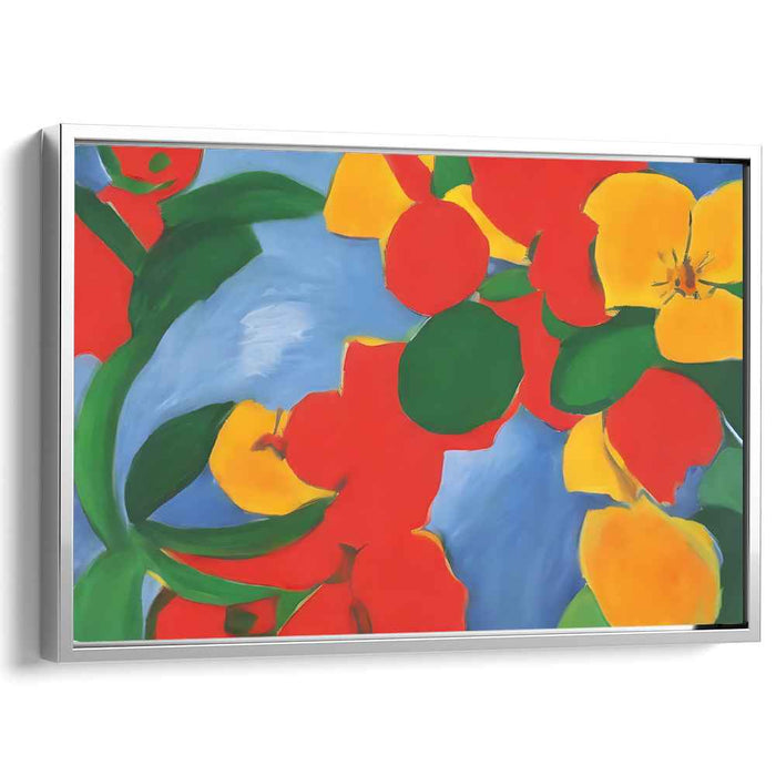 Vibrant Spectrum Waltz: Bold Fauvist Inspired Abstract Canvas Art