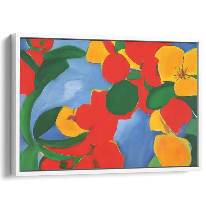Vibrant Spectrum Waltz: Bold Fauvist Inspired Abstract Canvas Art