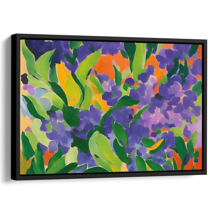 Fauvist Meadow Mosaic: Vibrant Fauvist Garden Canvas Art Print