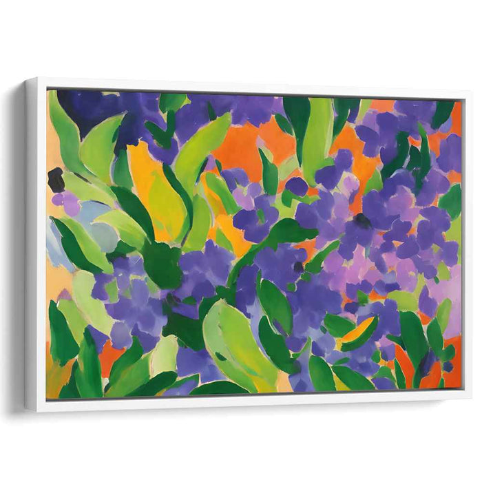 Fauvist Meadow Mosaic: Vibrant Fauvist Garden Canvas Art Print