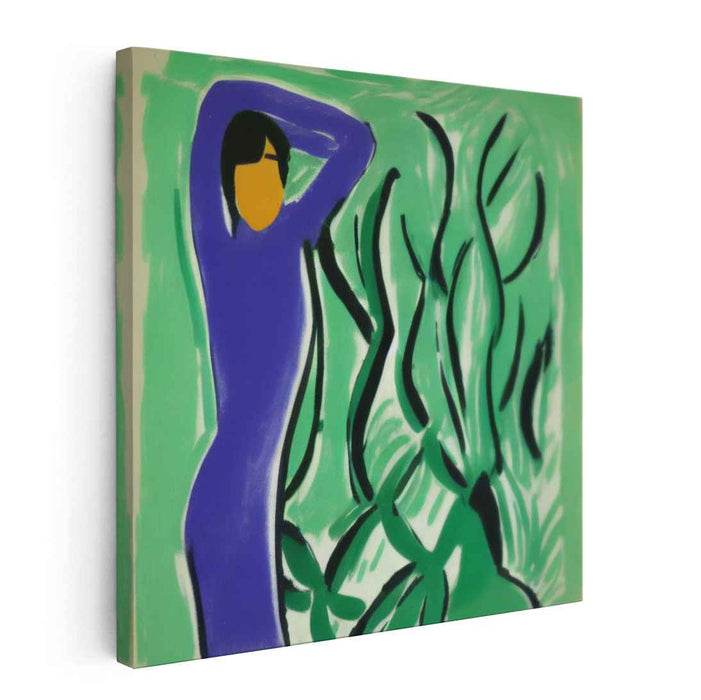 Abstract Rhythm Mirage: Modernist Dance in Nature Canvas Art