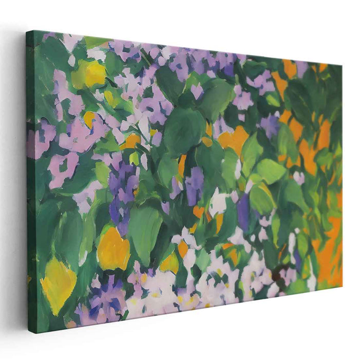 Emerald Paradise: Lush Garden Canvas Art Print
