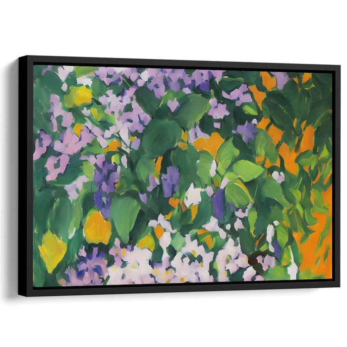 Emerald Paradise: Lush Garden Canvas Art Print