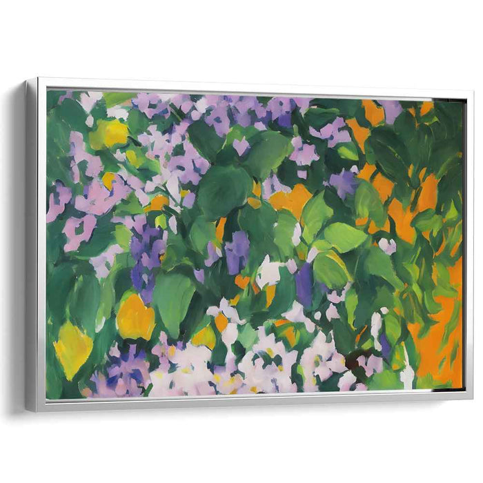Emerald Paradise: Lush Garden Canvas Art Print