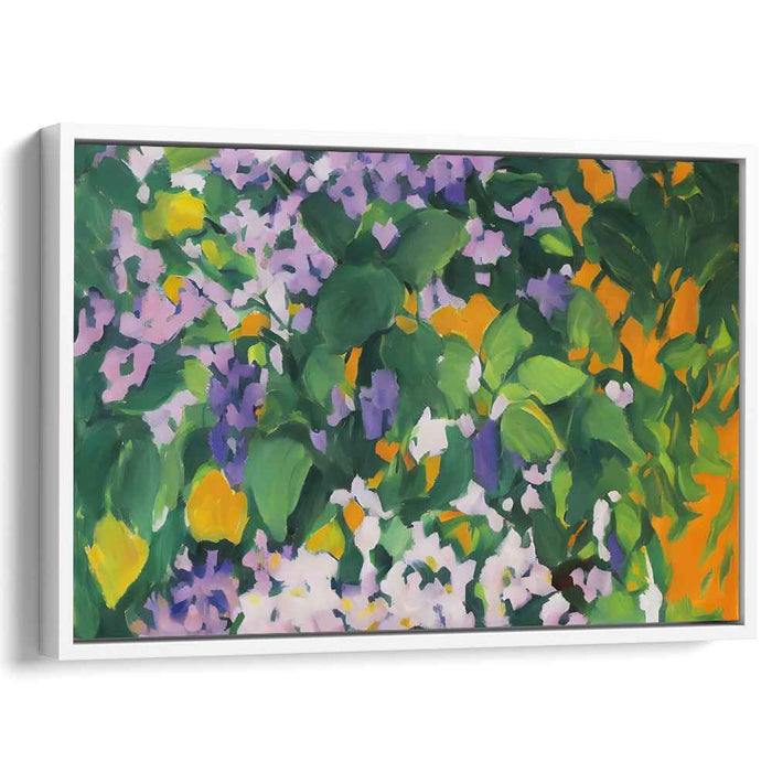 Emerald Paradise: Lush Garden Canvas Art Print