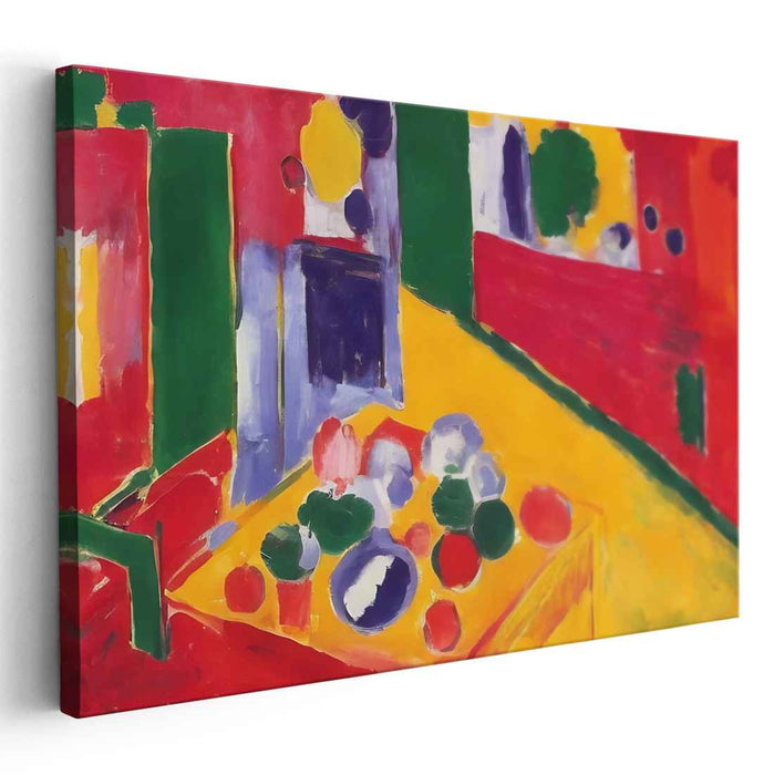 Radiant Abstraction: Fauvist Color Play Canvas Art