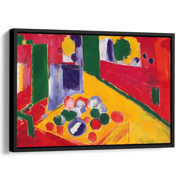 Radiant Abstraction: Fauvist Color Play Canvas Art