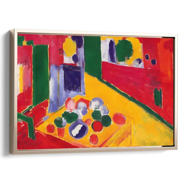 Radiant Abstraction: Fauvist Color Play Canvas Art
