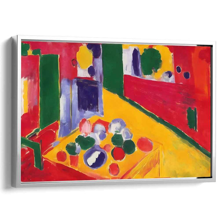 Radiant Abstraction: Fauvist Color Play Canvas Art