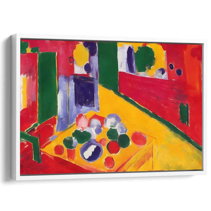 Radiant Abstraction: Fauvist Color Play Canvas Art