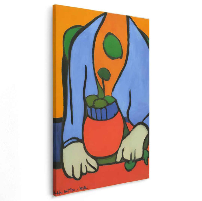 Floral Fusion: Bold and Colorful Modernist Plant Portrait