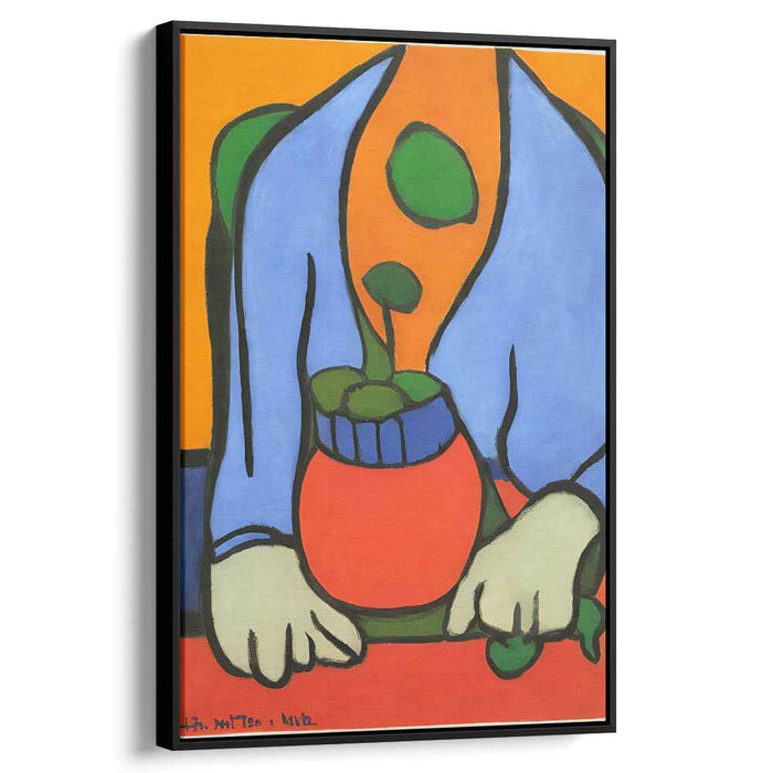 Floral Fusion: Bold and Colorful Modernist Plant Portrait