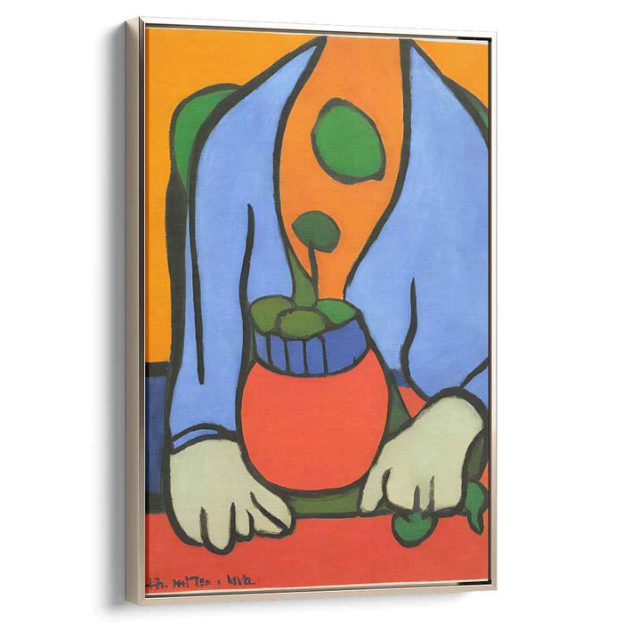 Floral Fusion: Bold and Colorful Modernist Plant Portrait