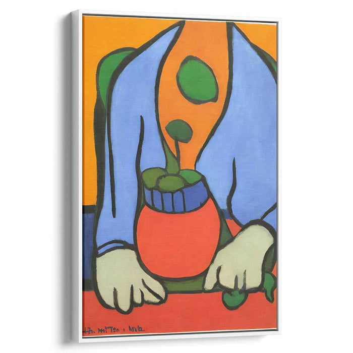 Floral Fusion: Bold and Colorful Modernist Plant Portrait