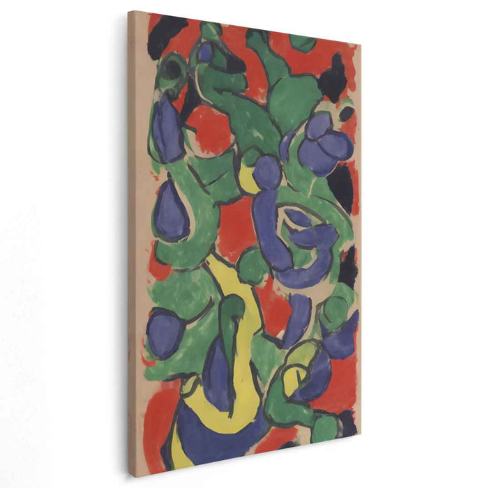 Colorful Memories Dance: Vibrant Abstract Canvas Art Print