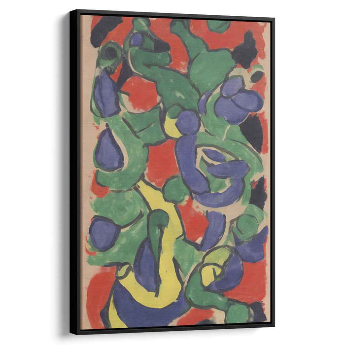 Colorful Memories Dance: Vibrant Abstract Canvas Art Print