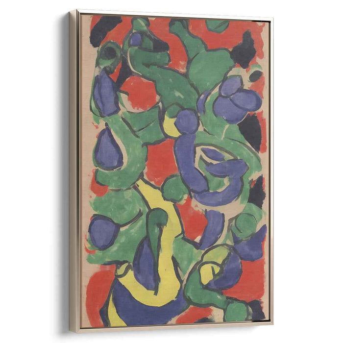 Colorful Memories Dance: Vibrant Abstract Canvas Art Print