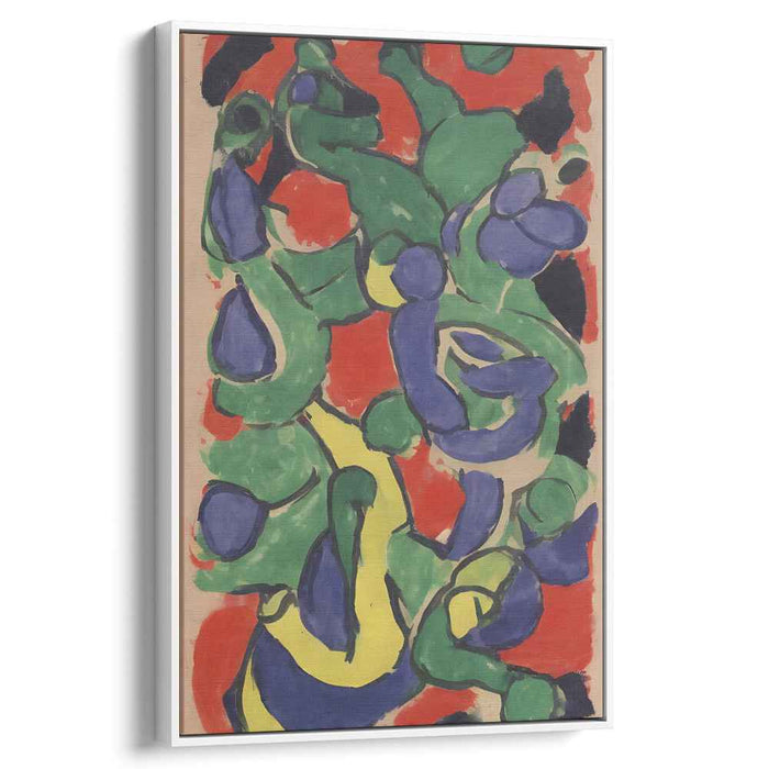 Colorful Memories Dance: Vibrant Abstract Canvas Art Print