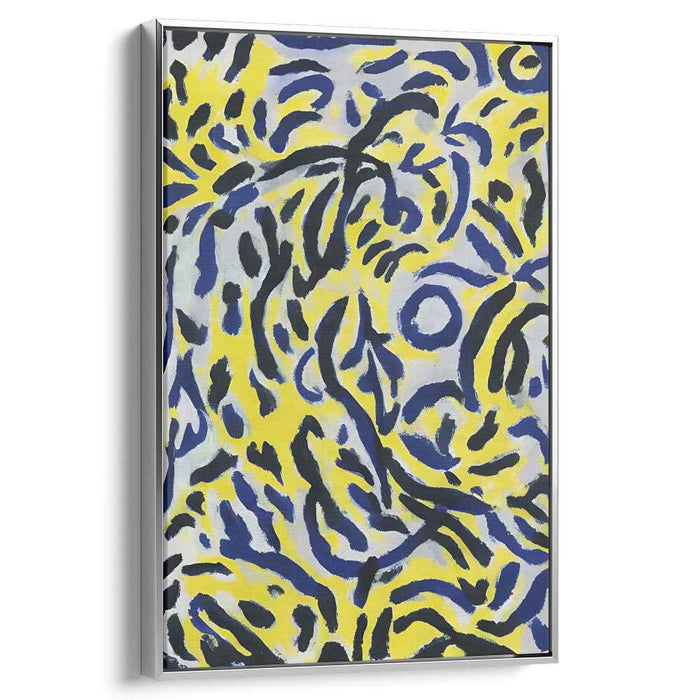 Colorful Emotive Brushstrokes: Vibrant Abstract Expressionist Canvas Art