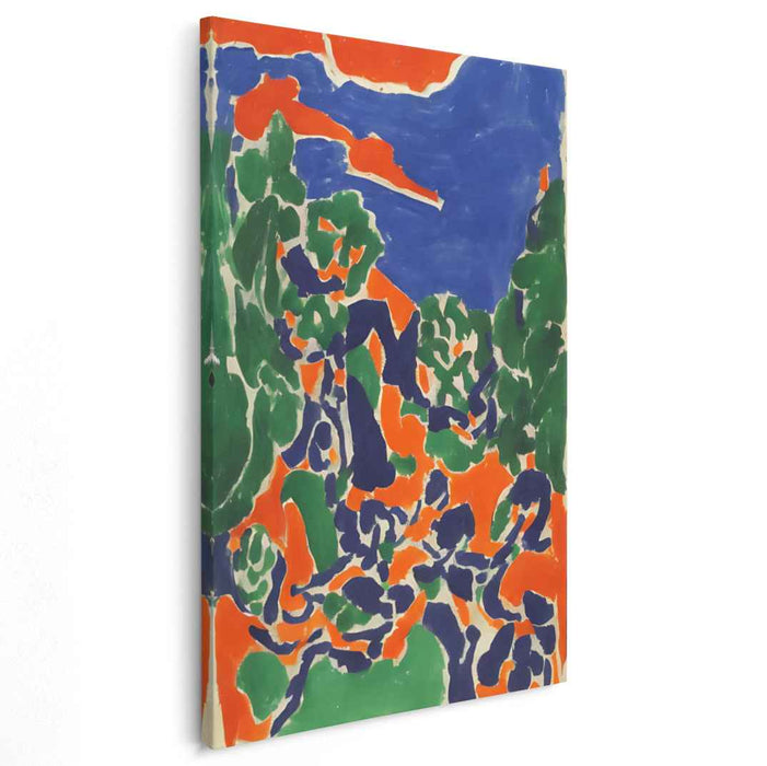 Wild Colors Whispering Woods: Fauvist-Inspired Nature Canvas Art