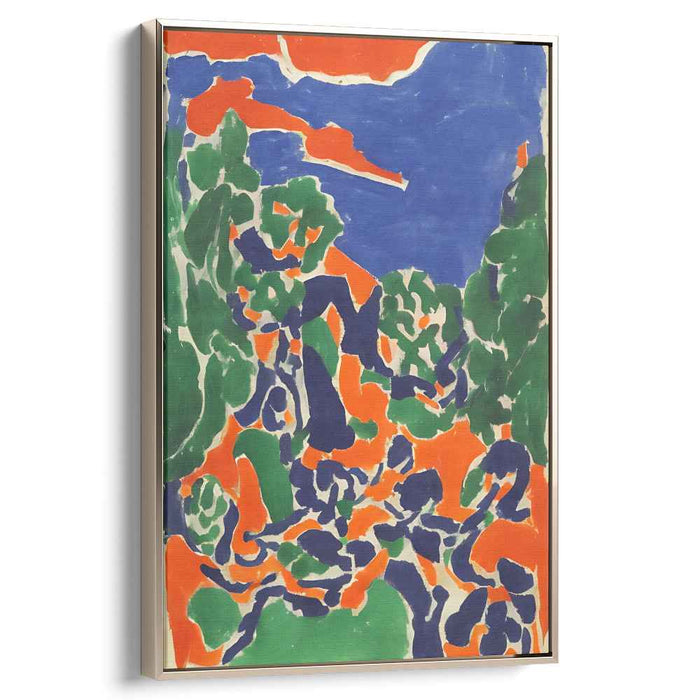 Wild Colors Whispering Woods: Fauvist-Inspired Nature Canvas Art