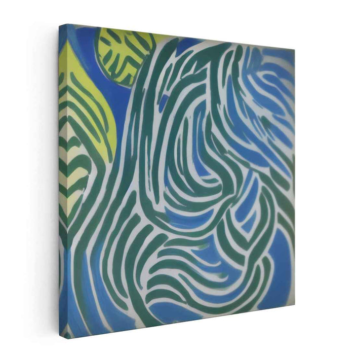 Organic Rhythm Dance: Abstract Organic Flow Canvas Art