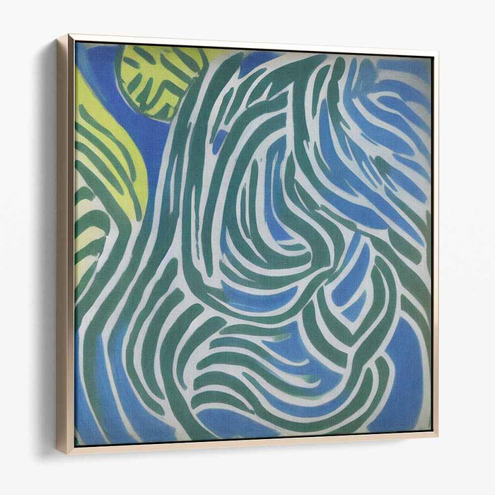 Organic Rhythm Dance: Abstract Organic Flow Canvas Art