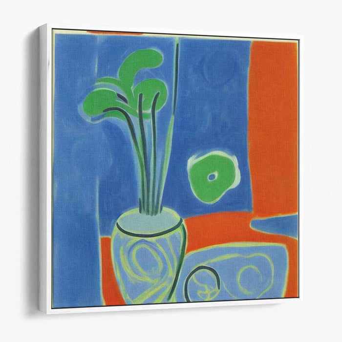 Vibrant Fauvist Vase: Bold and Expressive Still Life Canvas Art