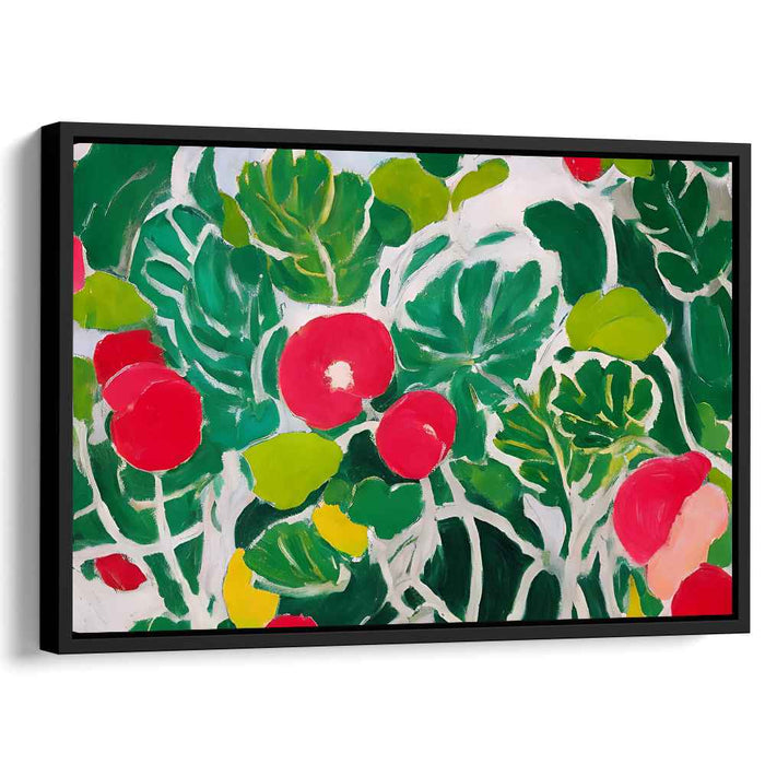 Garden Flourish: Bold Botanical Canvas Art Print