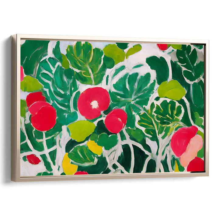 Garden Flourish: Bold Botanical Canvas Art Print