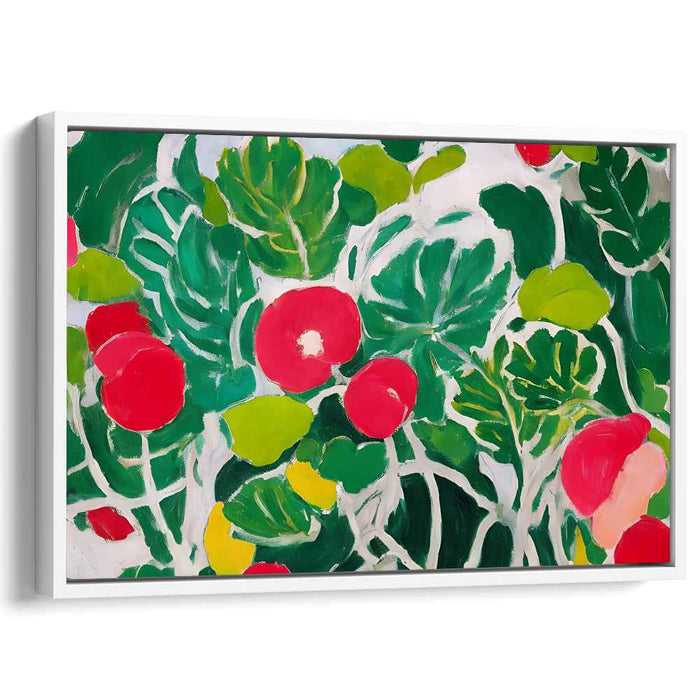 Garden Flourish: Bold Botanical Canvas Art Print