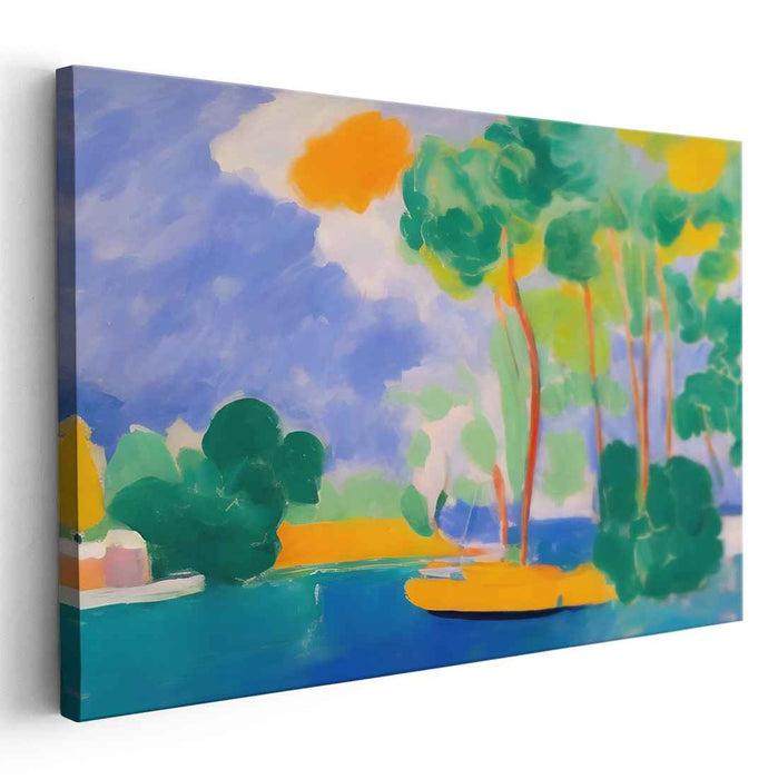 Brilliant Wilds: Vibrant Fauvist Landscape Canvas Art