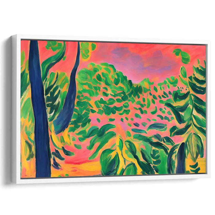 Nature's Colorful Path: A Vivid Journey Through Nature Canvas Art