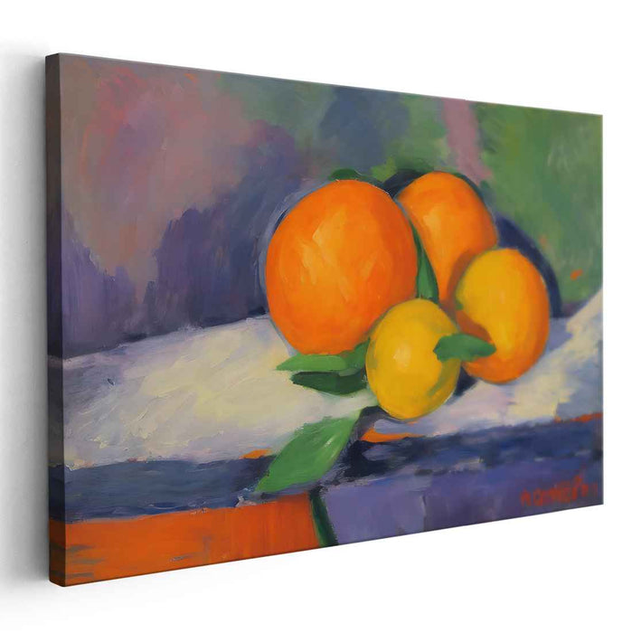 Citrus Mosaic Burst: Vibrant Orange and Lemon Tableau