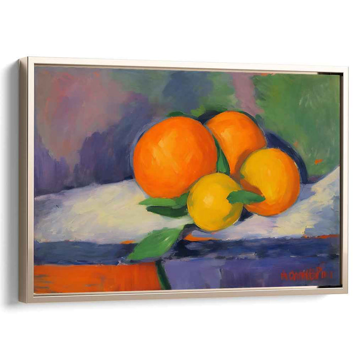 Citrus Mosaic Burst: Vibrant Orange and Lemon Tableau