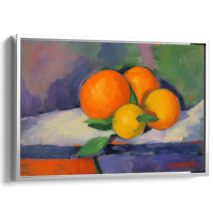 Citrus Mosaic Burst: Vibrant Orange and Lemon Tableau