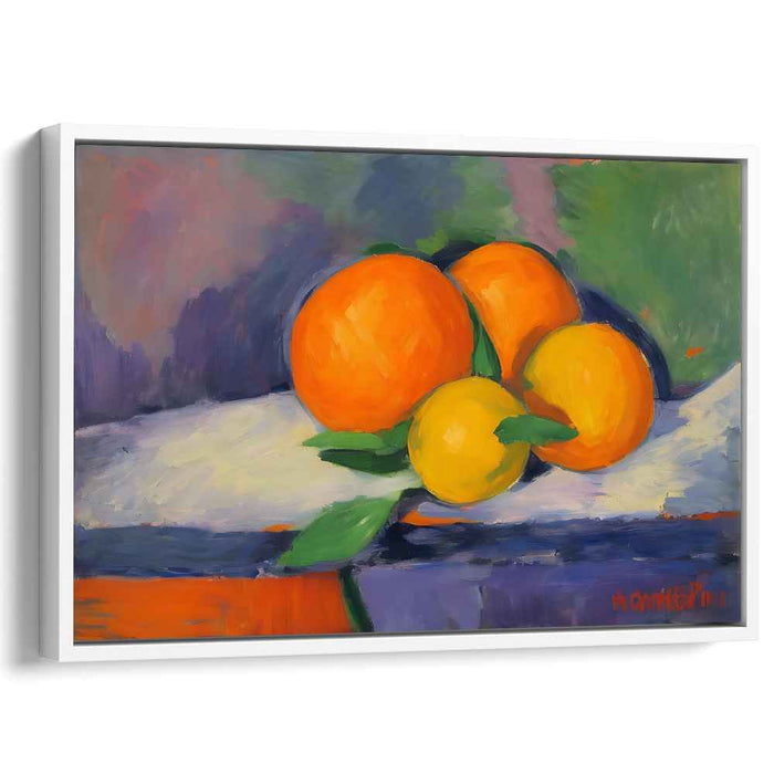 Citrus Mosaic Burst: Vibrant Orange and Lemon Tableau