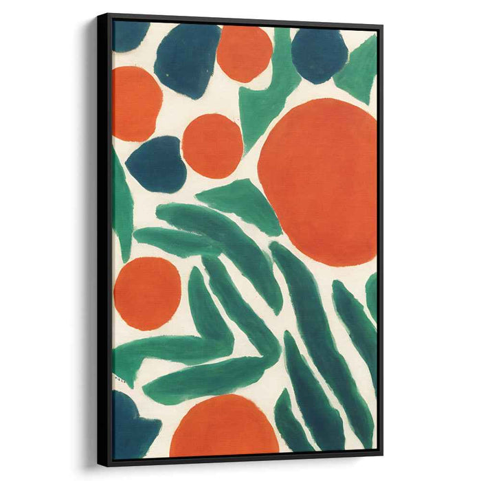 Organic Rhythms: Playful Dance of Shapes and Colors Canvas Art