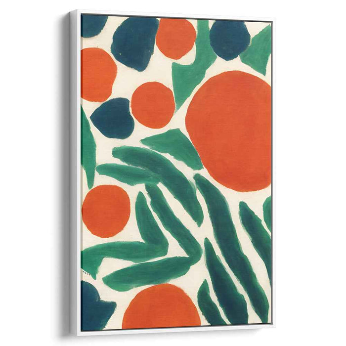 Organic Rhythms: Playful Dance of Shapes and Colors Canvas Art