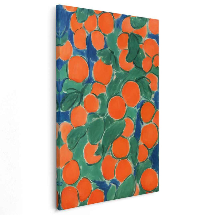 Bursting Oranges: Fauvist Celebration of Nature's Bounty Canvas Art Print