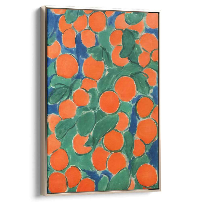 Bursting Oranges: Fauvist Celebration of Nature's Bounty Canvas Art Print