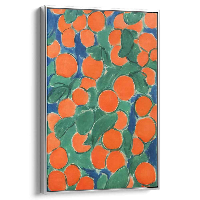 Bursting Oranges: Fauvist Celebration of Nature's Bounty Canvas Art Print