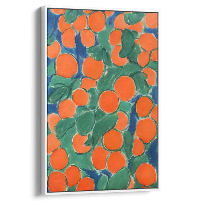 Bursting Oranges: Fauvist Celebration of Nature's Bounty Canvas Art Print