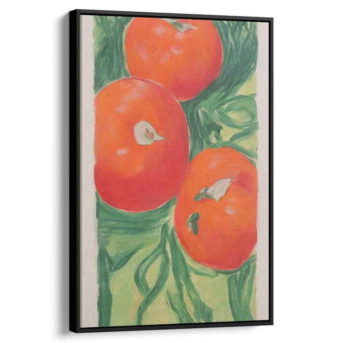 Juicy Perspective: Realistic Tomato Still Life Canvas Art Print